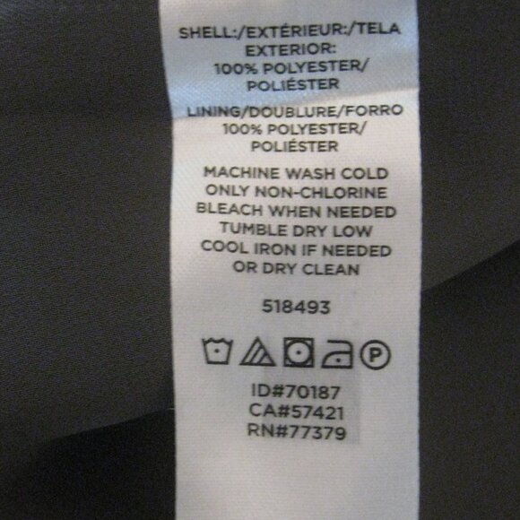 Ann Taylor Elegant Statement Sleeve Silky Blouse sz XS Gray Crepe Chiffon - Picture 8 of 8